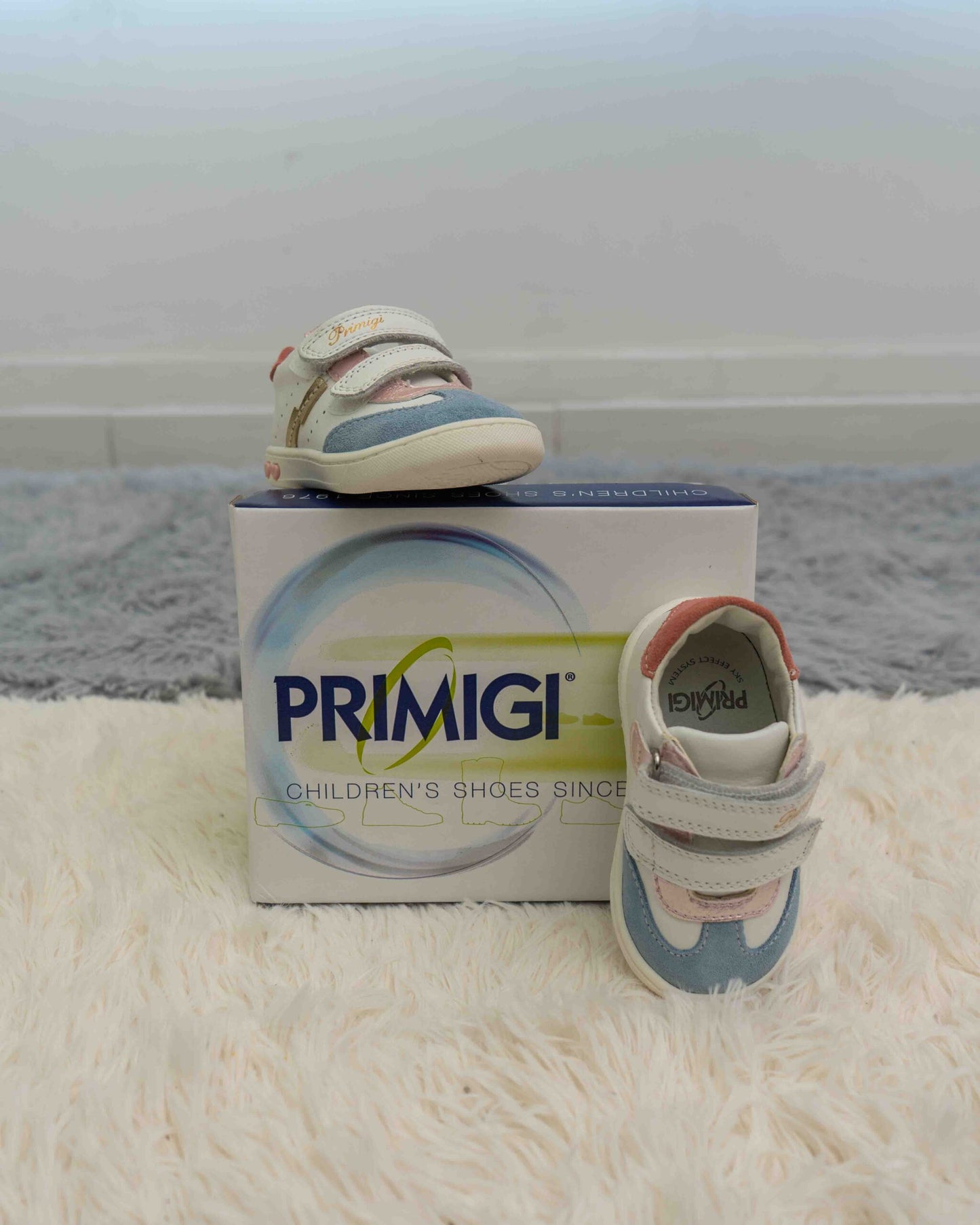 7903422 PRIMIGI sneakers bianca e ceruleo