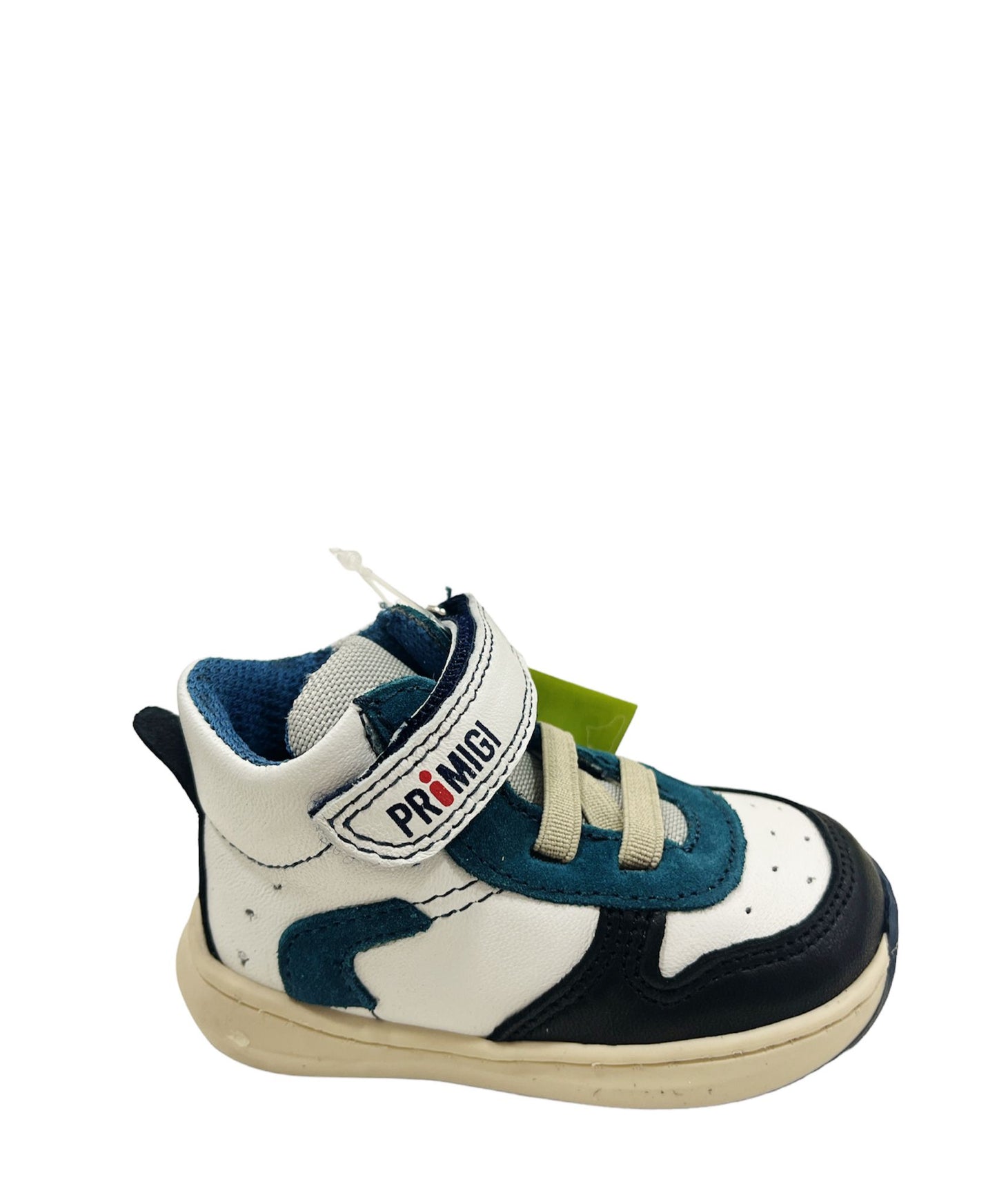 4900222 PRIMIGI sneakers alta bianca/nero/celeste