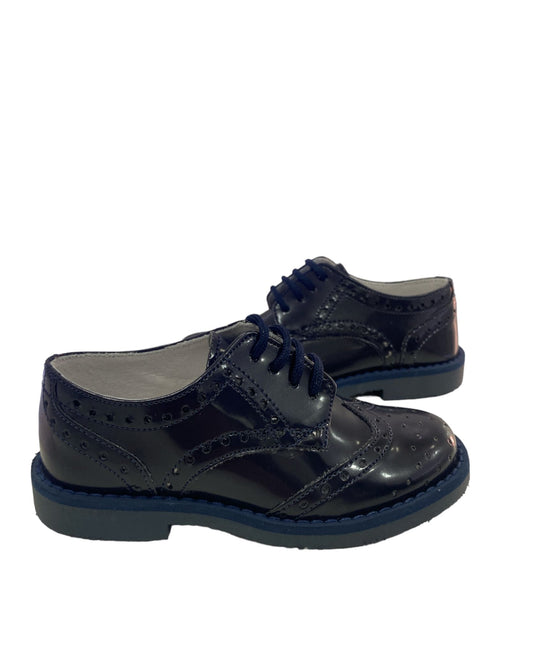 kids francesina blu a coda di rondine