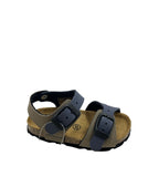 SB0025 GRUNLAND sandalo tortora-blu