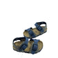 SB0025 GRUNLAND sandalo tortora-blu