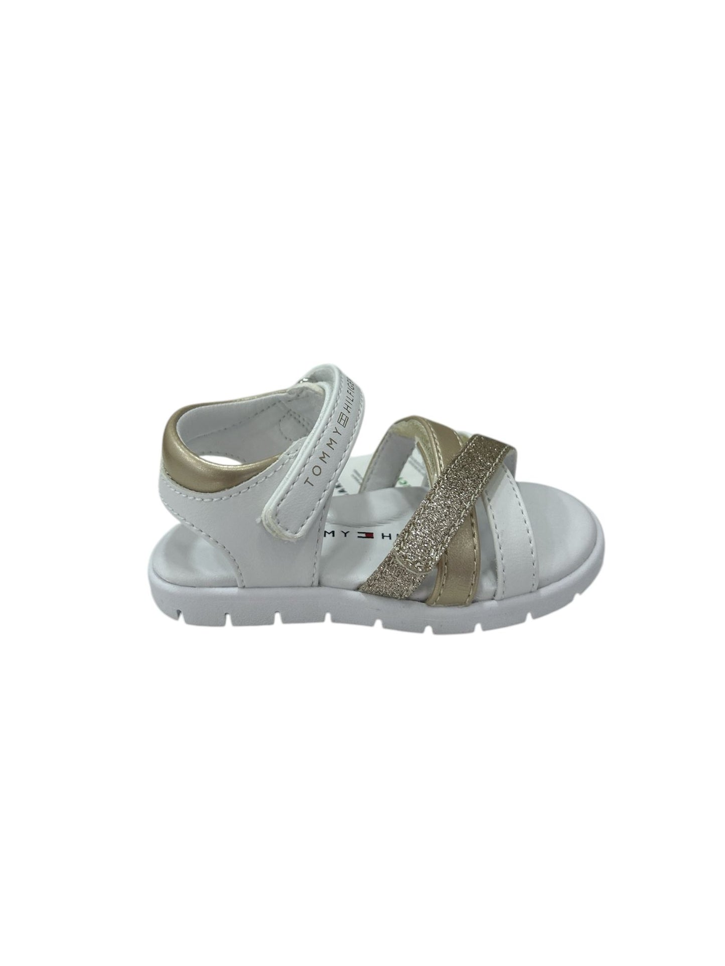 33770 TOMMY HILFIGER sandalo bianco/oro