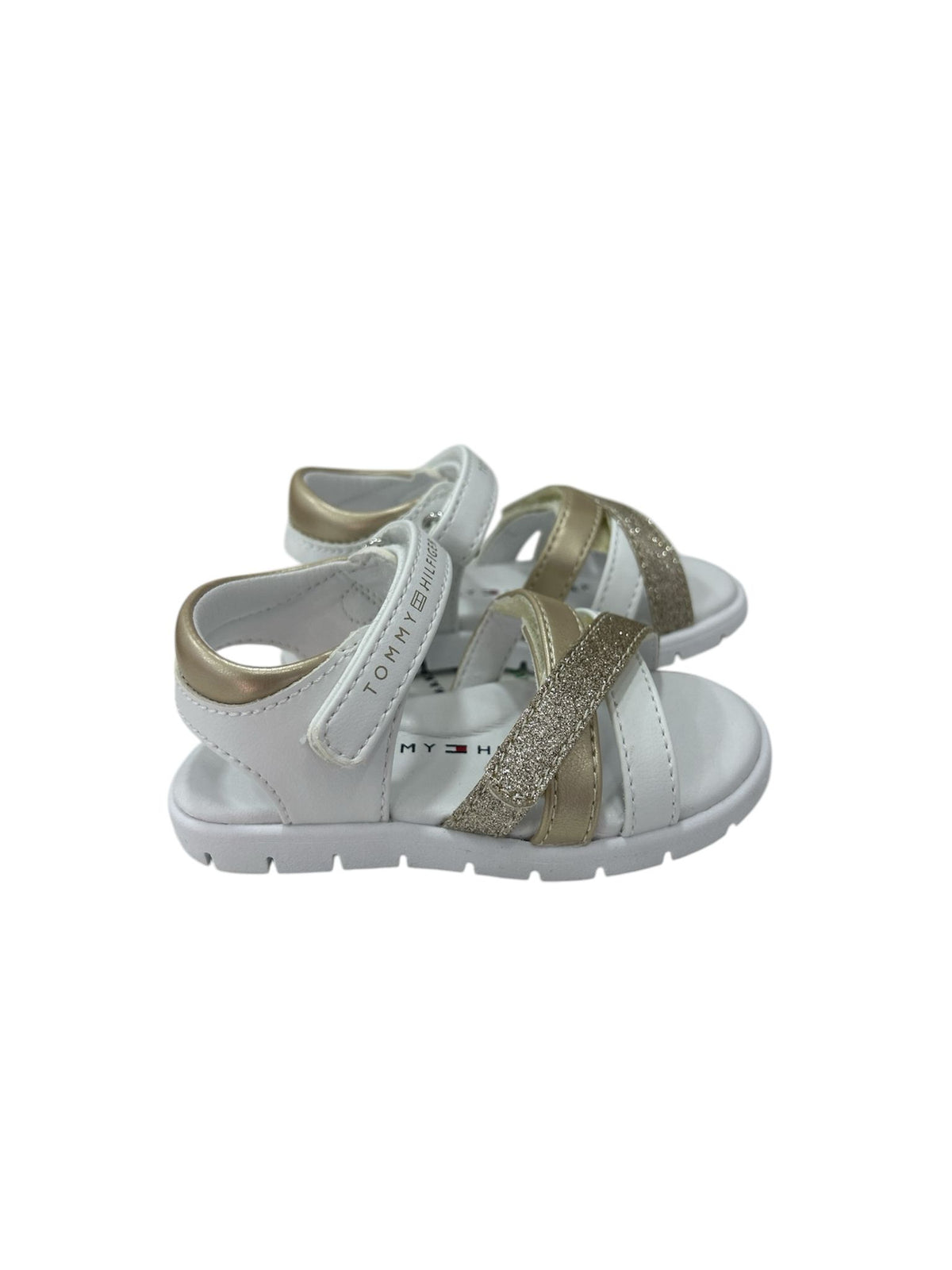 33770 TOMMY HILFIGER sandalo bianco/oro