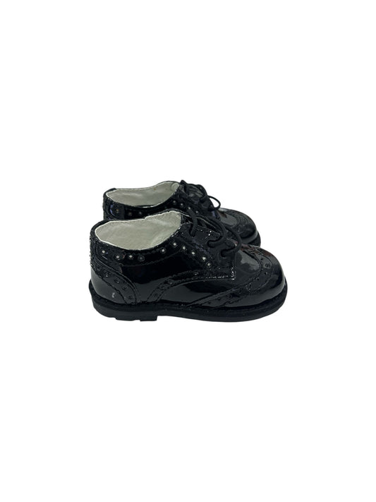 kids francesina vernice nera