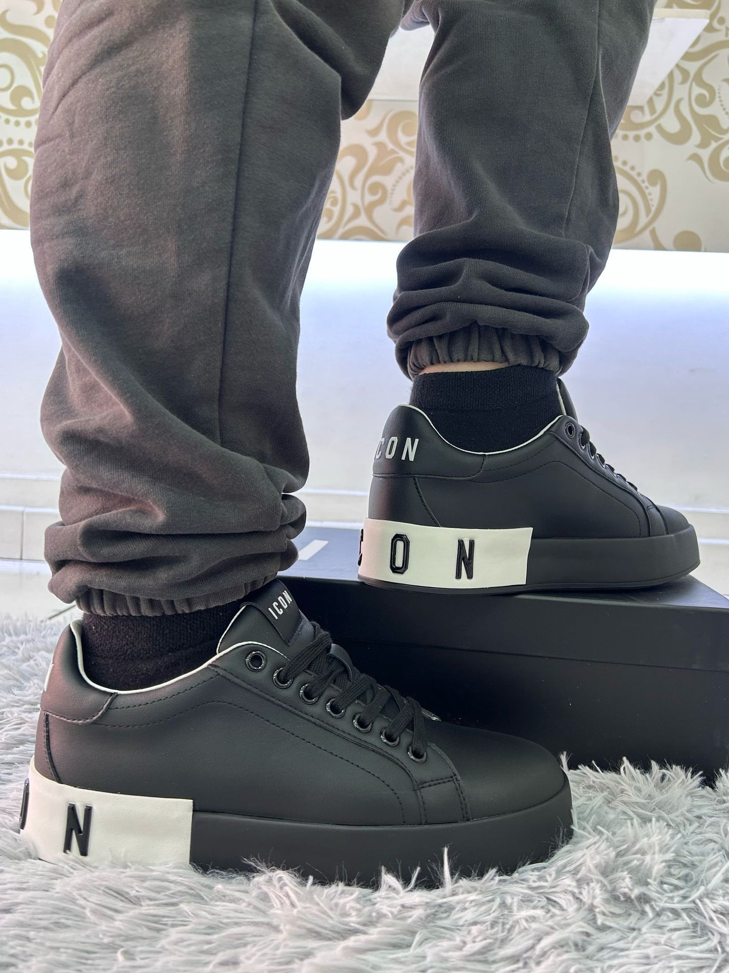 IC04750 ICON sneakers nero e bianco