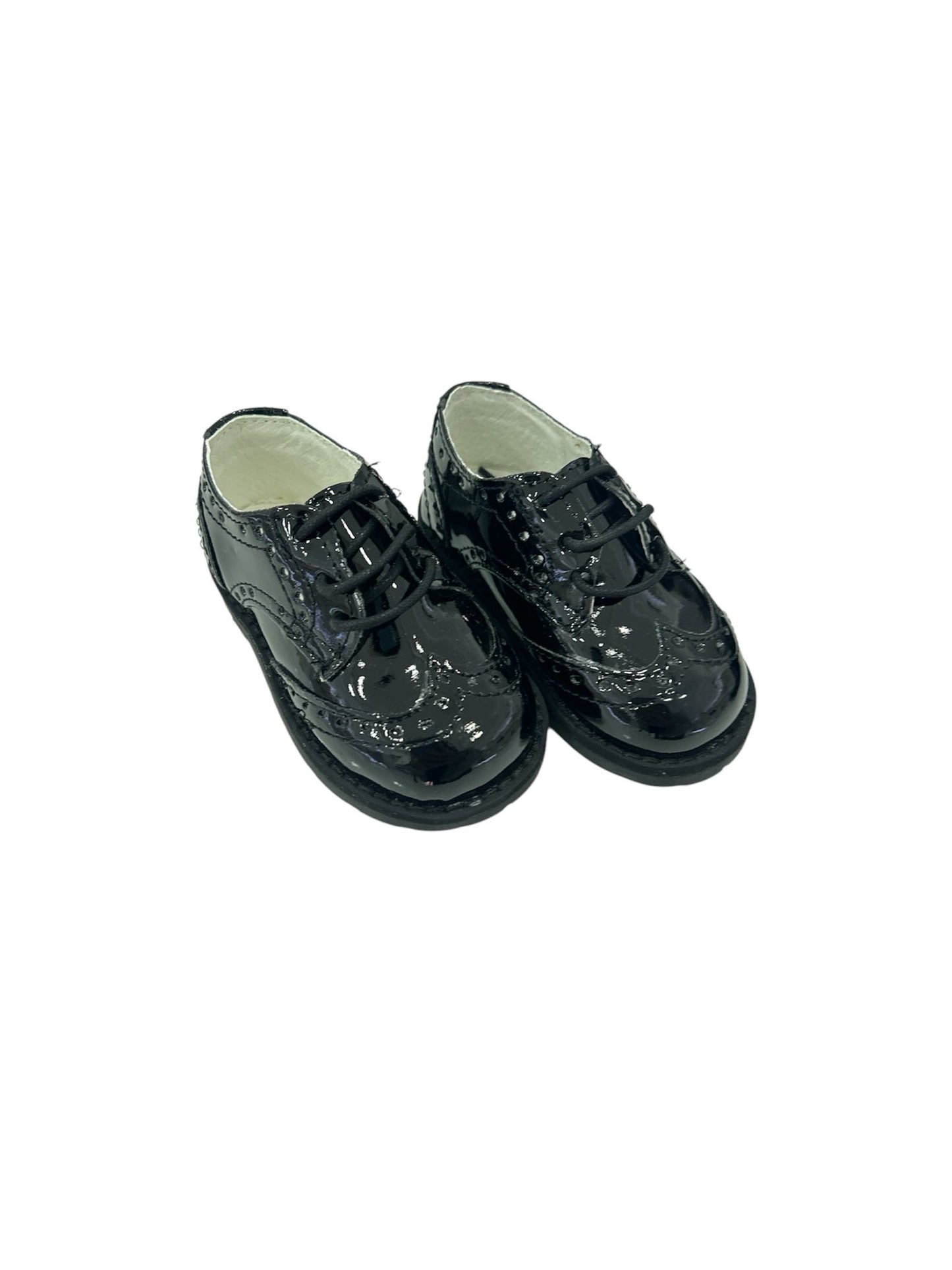 kids francesina vernice nera