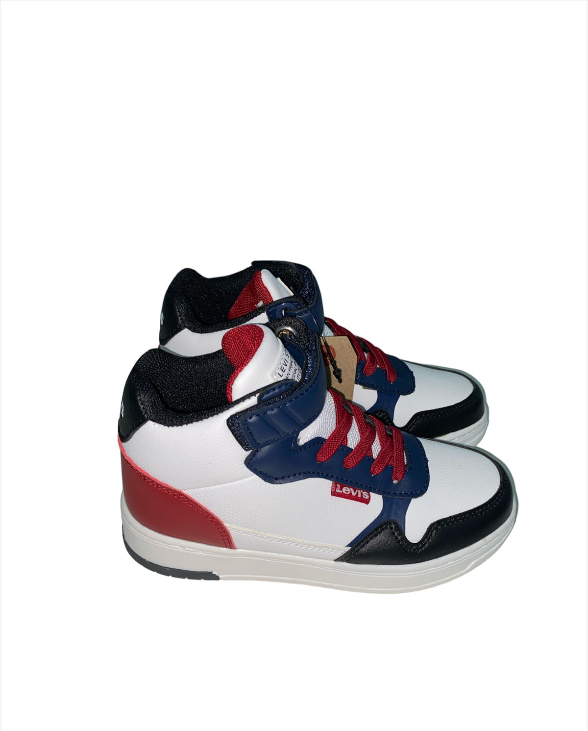 shot mid levis bianco/rosso