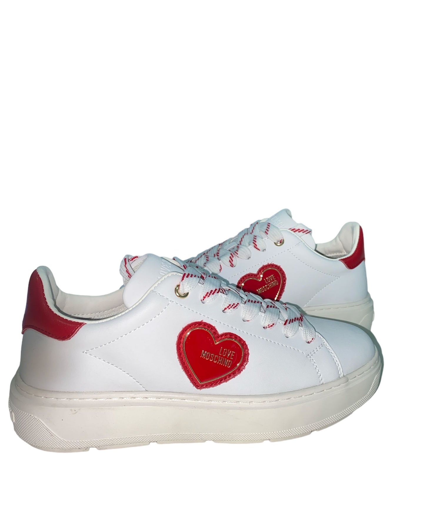 JA15384G0GIA110B LOVE MOSCHINO bianco/rosso