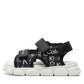 80910 Ck sandalo logato nero