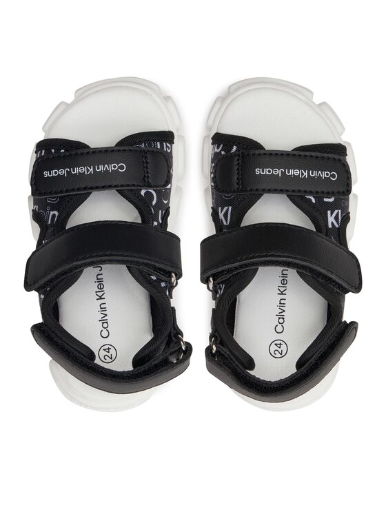 80910 Ck sandalo logato nero
