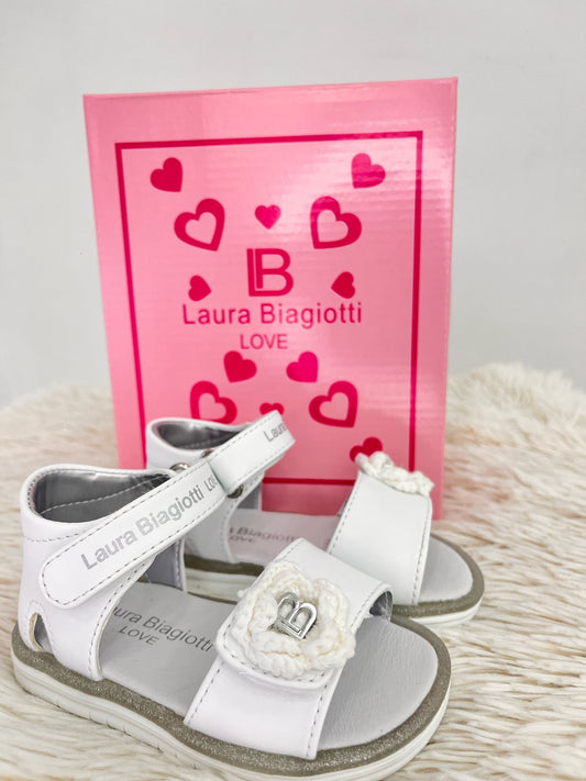 9640 LAURA BIAGIOTTI sandalo bianco
