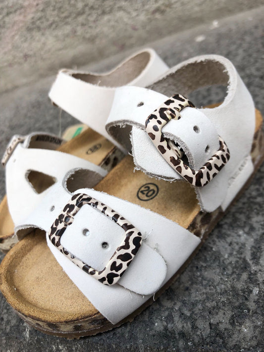SANDALI BABY sb1648 GRUNLAND LEOPARDO