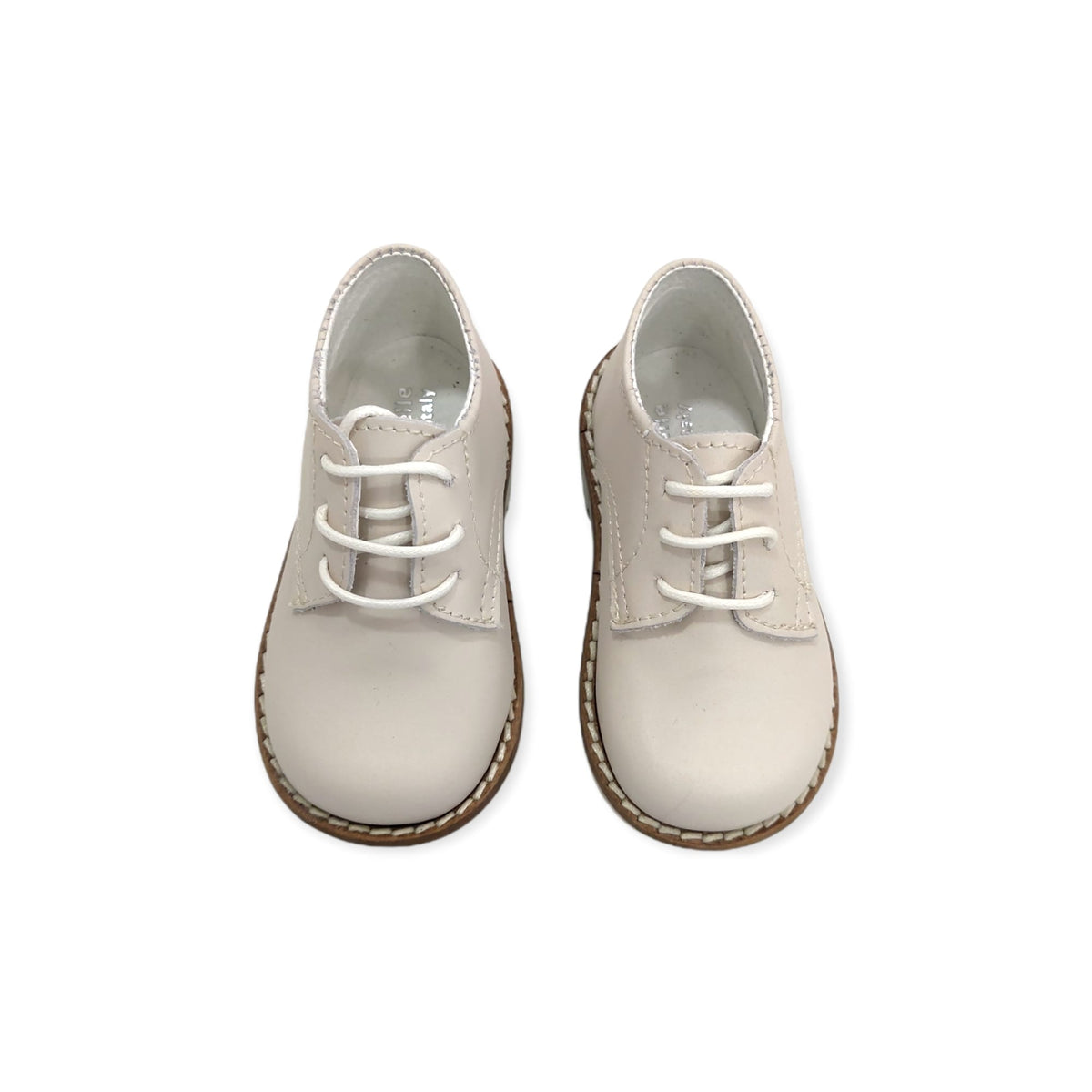 Kids francesina  pelle beige