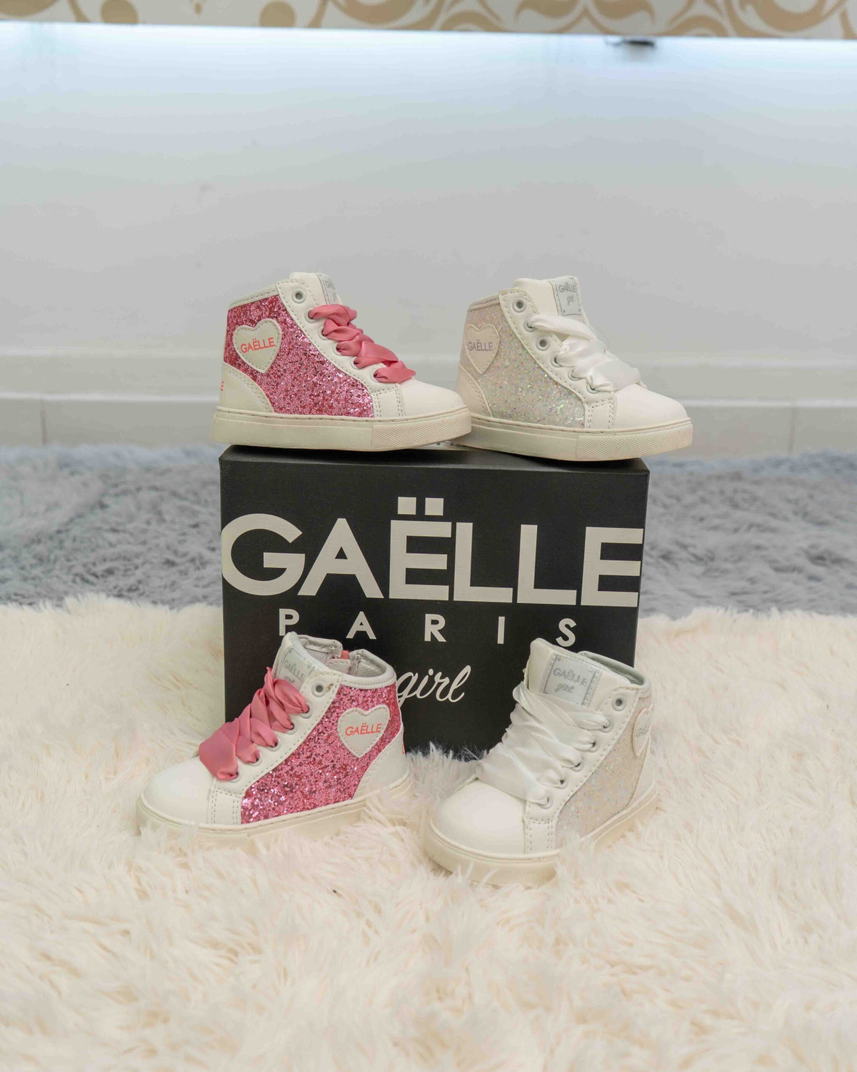 GS0068S GAELLE glitter rosa-bianco