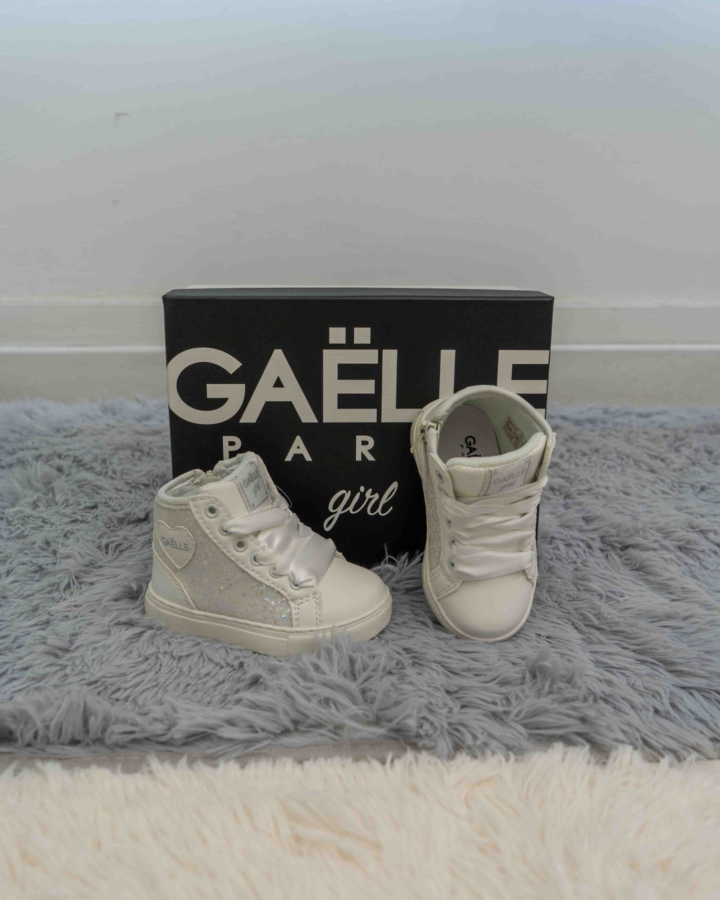 GS0068S GAELLE sneakers glitter bianca
