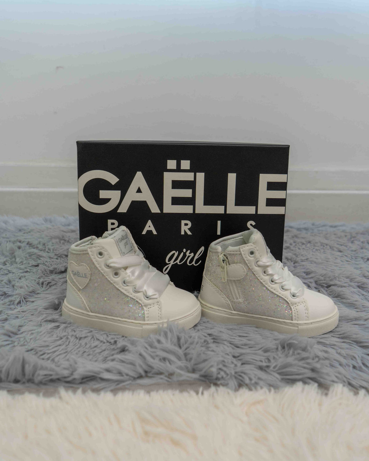 GS0068S GAELLE sneakers glitter bianca