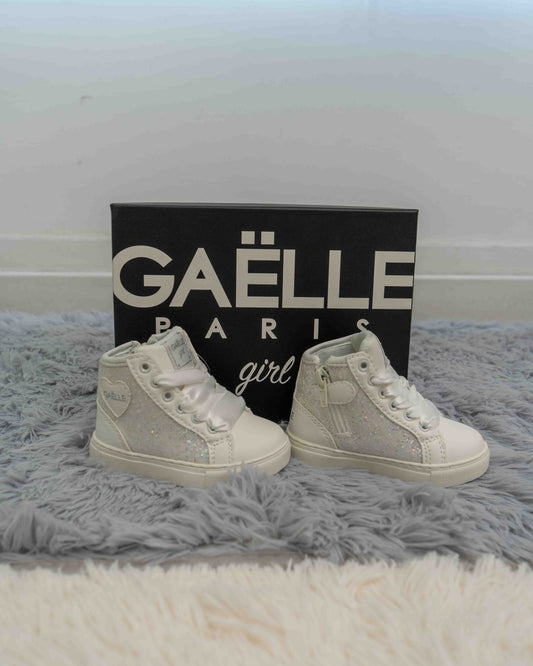 GS0068S GAELLE sneakers glitter bianca