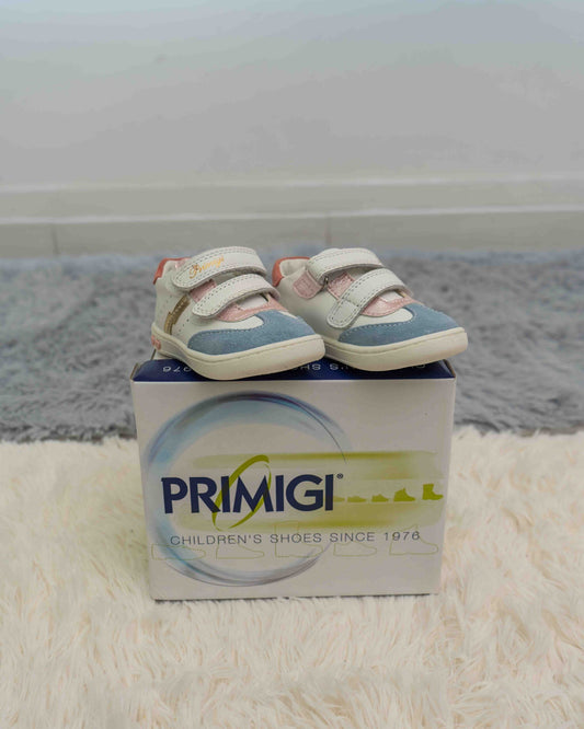 7903422 PRIMIGI sneakers bianca e ceruleo