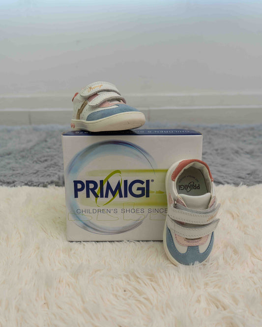 7903422 PRIMIGI sneakers bianca e ceruleo