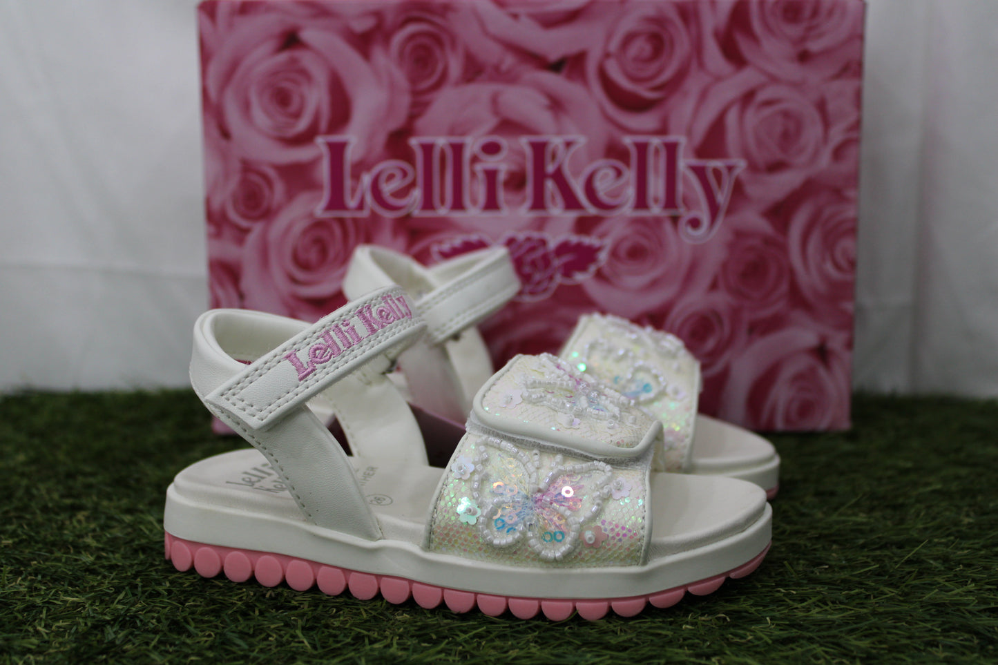 LKCD5503 EMERALD LELLI KELLY sandalo bianco farfalle