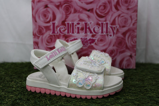 LKCD5503 EMERALD LELLI KELLY sandalo bianco farfalle
