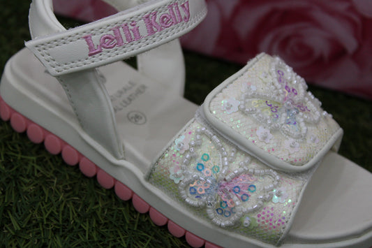 LKCD5503 EMERALD LELLI KELLY sandalo bianco farfalle
