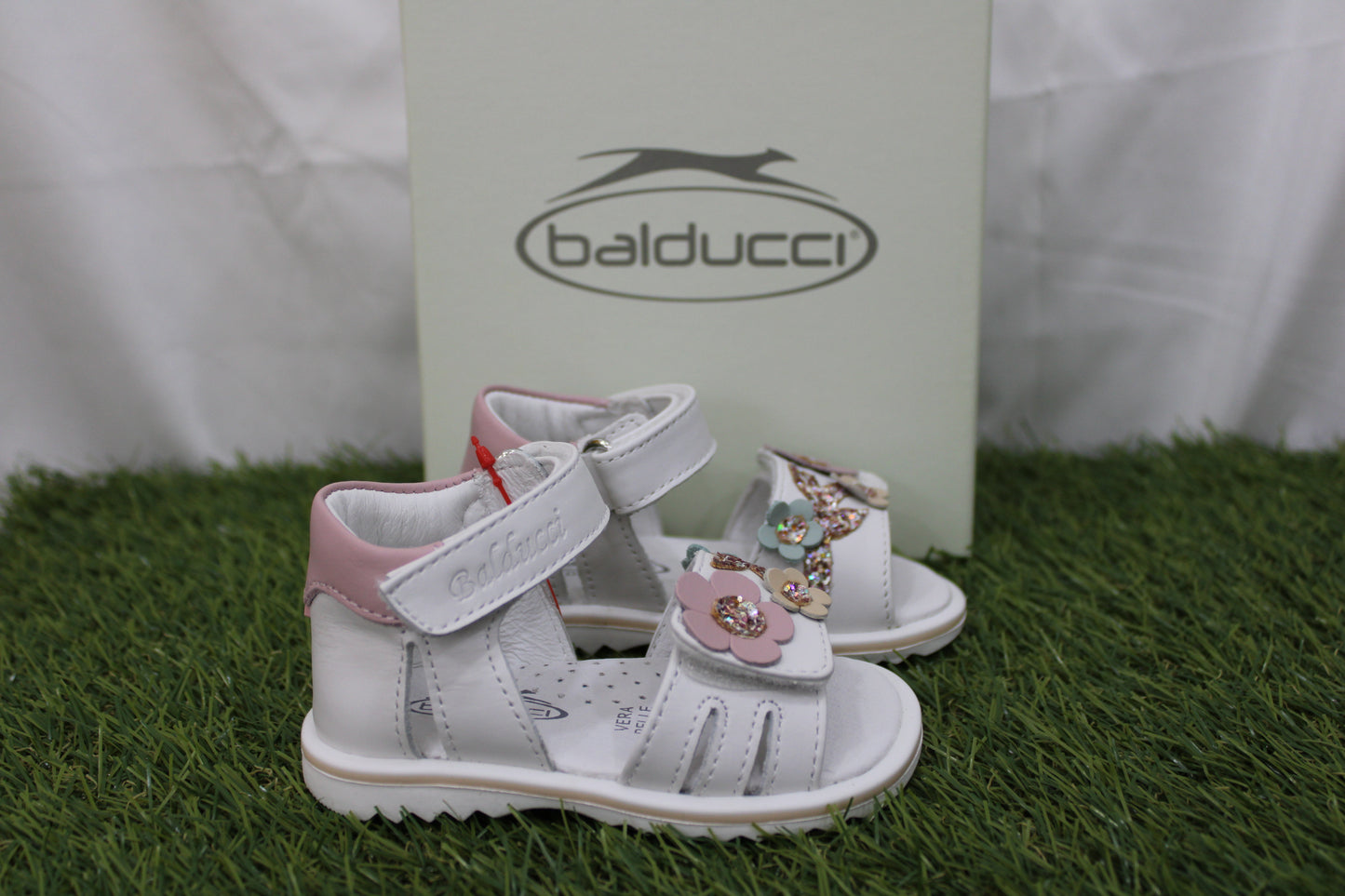 CITA7366 BALDUCCI sandalo bianco/ rosa