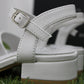 U26054 PACIOTTI sandalo tacco bianco