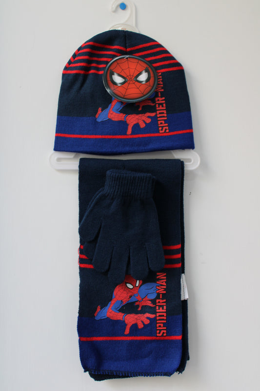 DM08248 DISNEY kit cappello+sciarpa+guanti spiderman