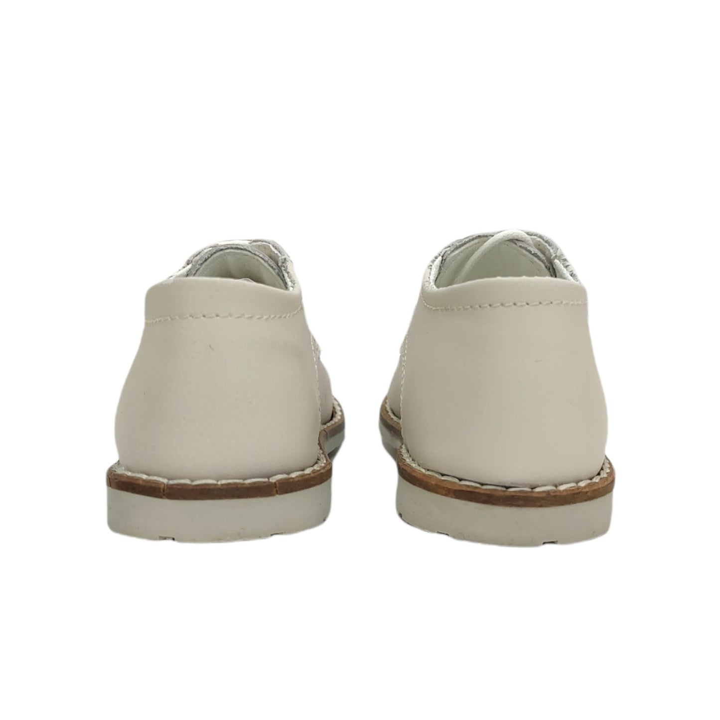 Kids francesina  pelle beige