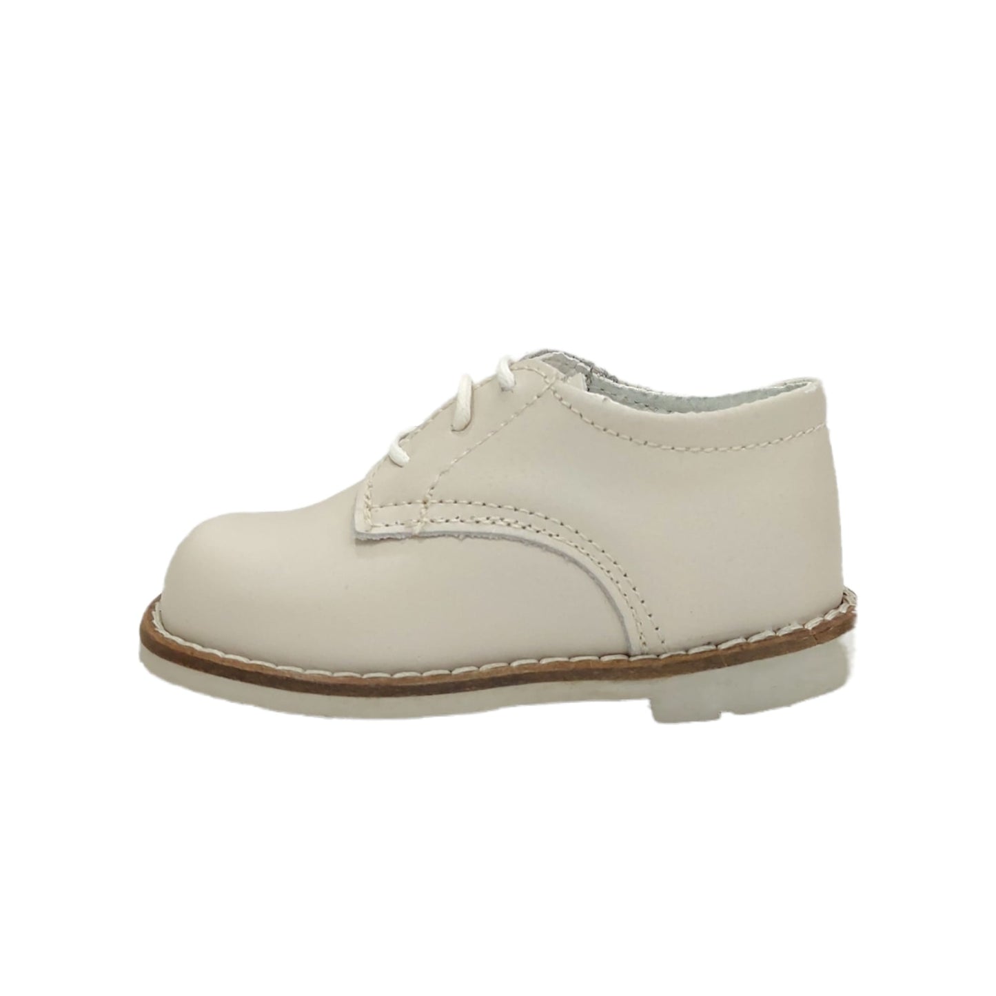 Kids francesina  pelle beige