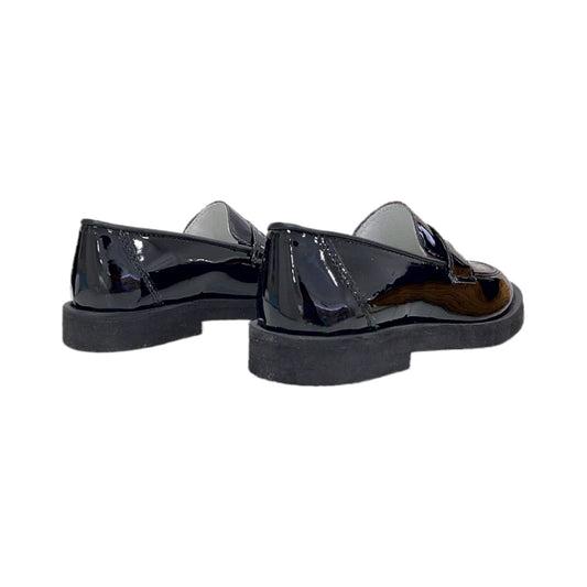 Kids mocassino vernice nero
