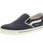 NERO GIARDINI SLIP ON BLU EFFETTO JEANS P734130M