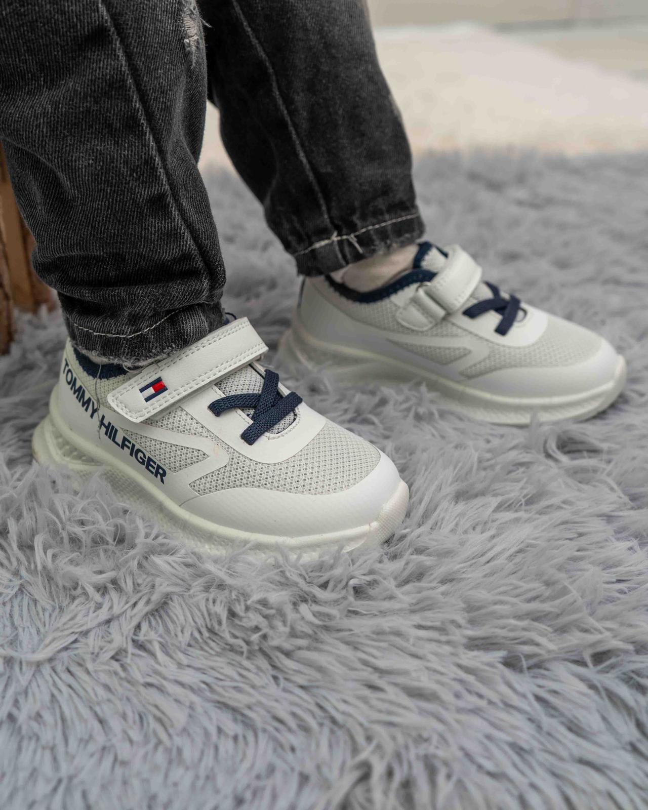 33868 TOMMY HILFIGER sneakers bianca/blu