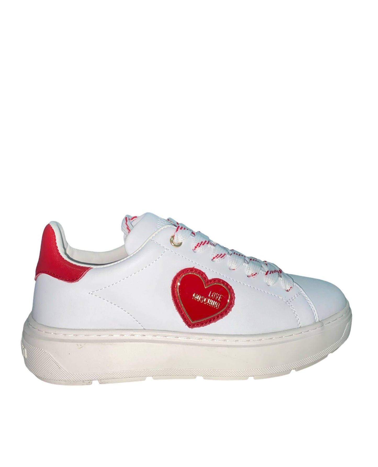 JA15384G0GIA110B LOVE MOSCHINO bianco/rosso