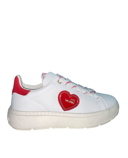 JA15384G0GIA110B LOVE MOSCHINO bianco/rosso
