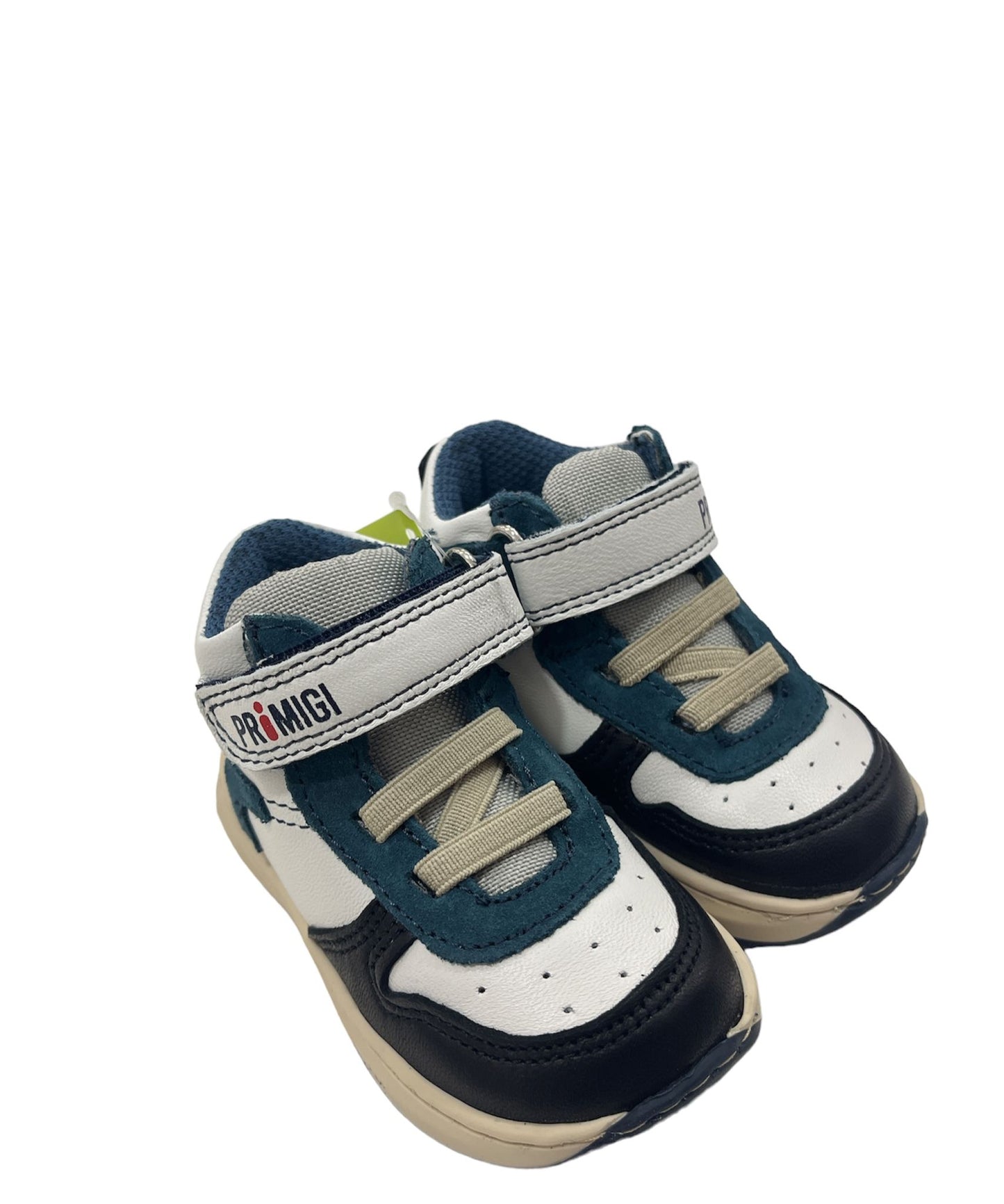 4900222 PRIMIGI sneakers alta bianca/nero/celeste