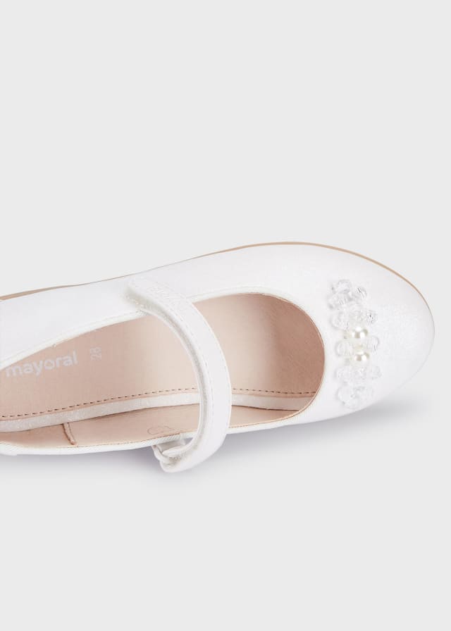 43437 MAYORAL ballerina con perle bianca