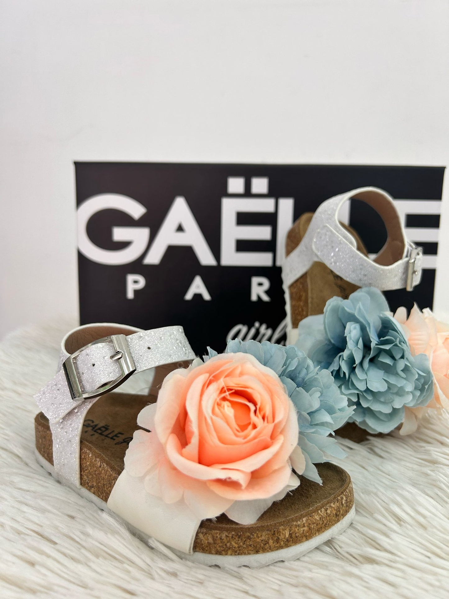 GT0027S GAELLE sandalo birk bianco
