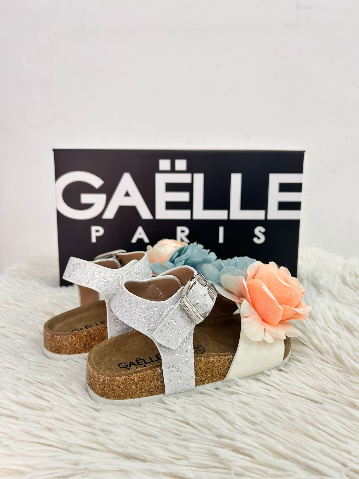 GT0027S GAELLE sandalo birk bianco