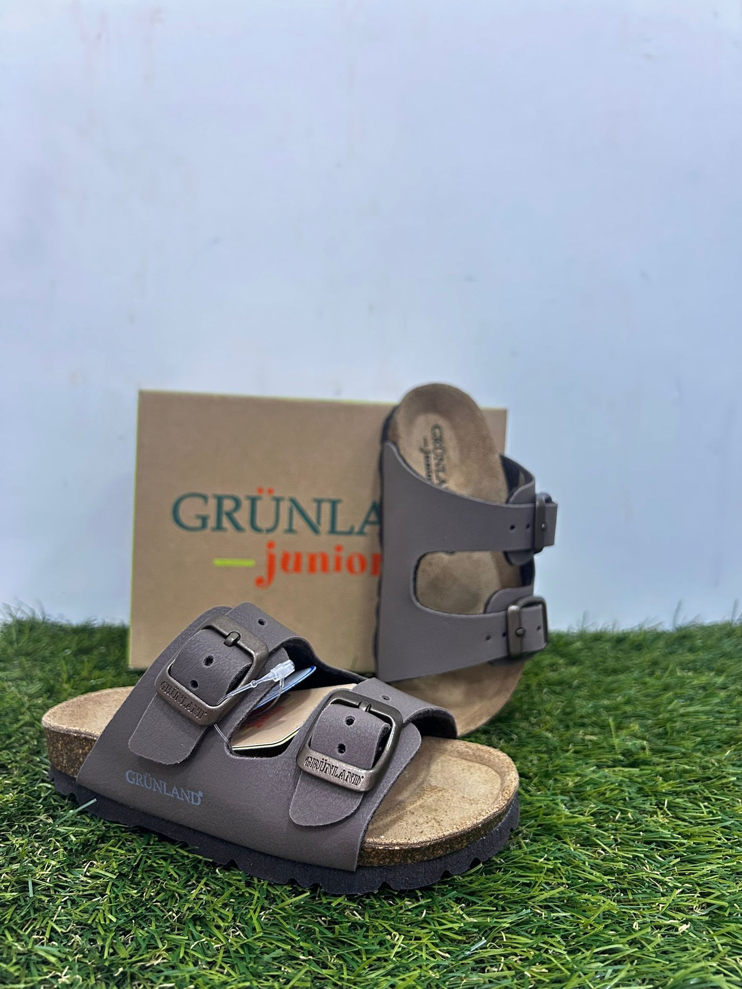 CB1537 GRUNLAND sandalo tortora