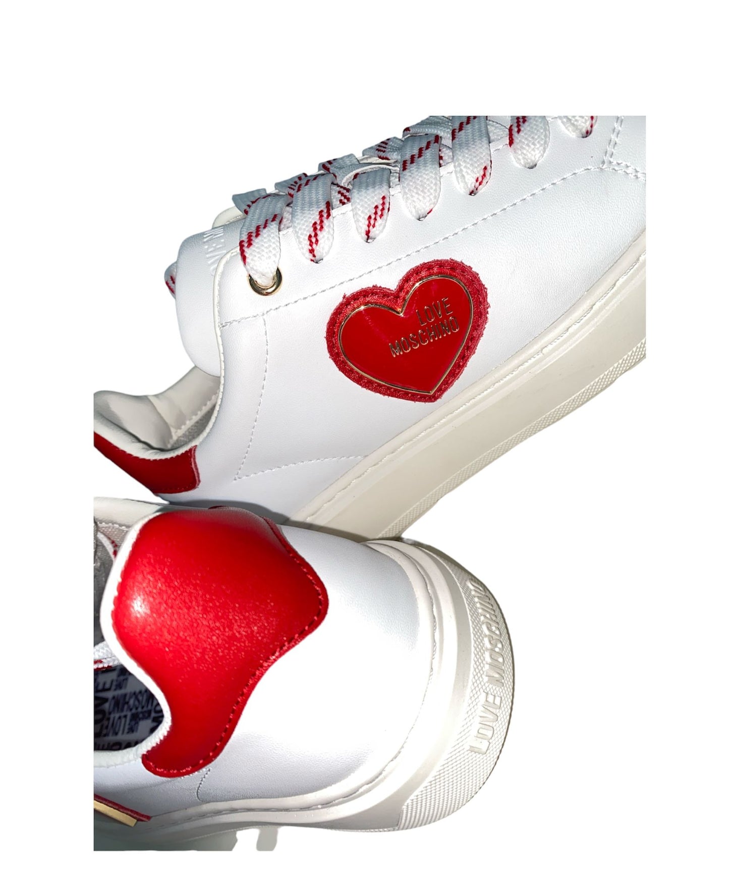 JA15384G0GIA110B LOVE MOSCHINO bianco/rosso
