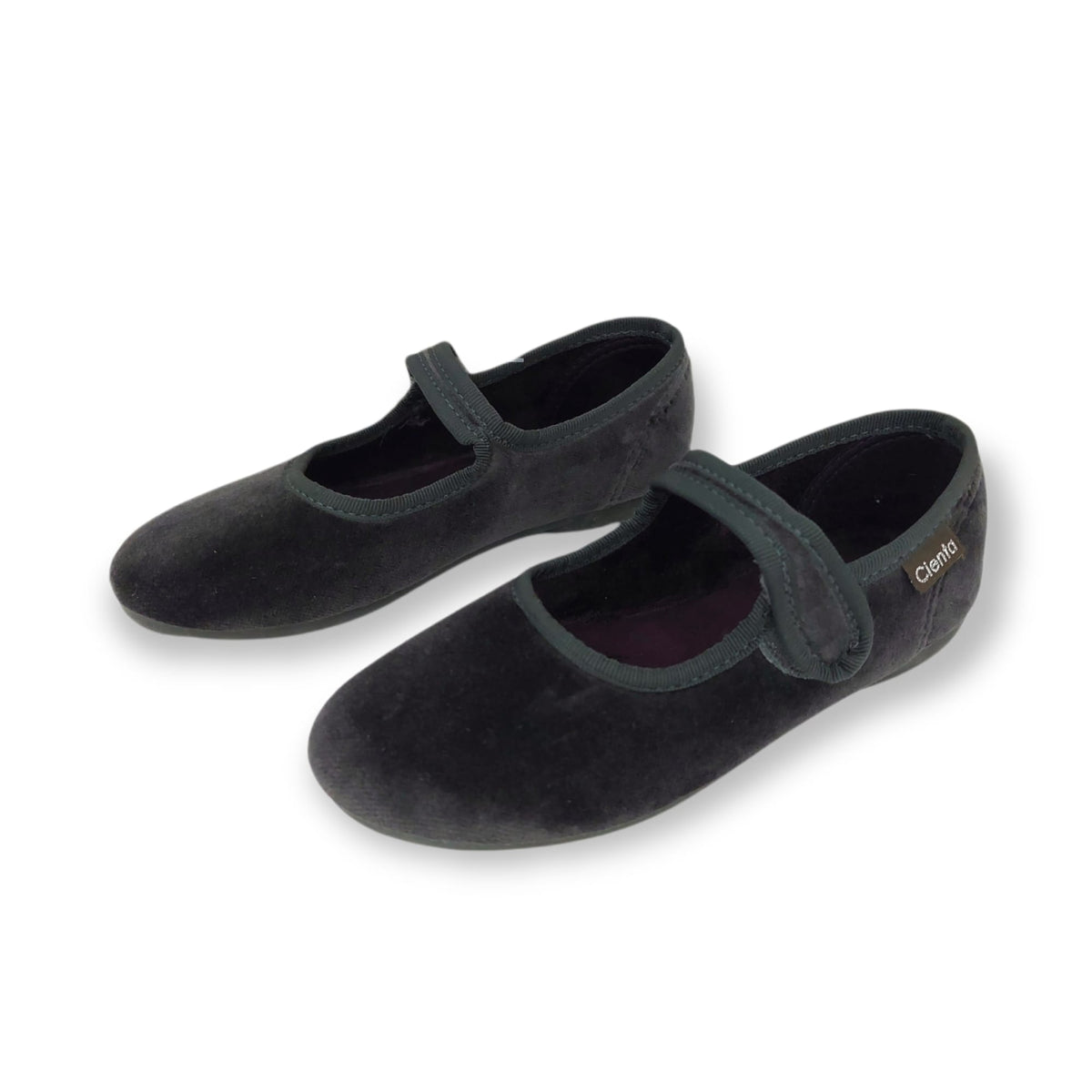 BALLERINE CIENTA IN VELLUTO GRIGIO 500075