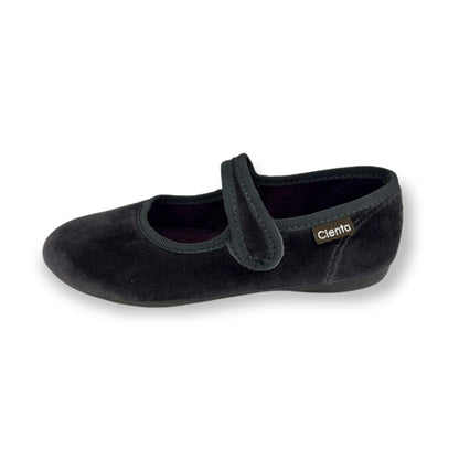 BALLERINE CIENTA IN VELLUTO GRIGIO 500075
