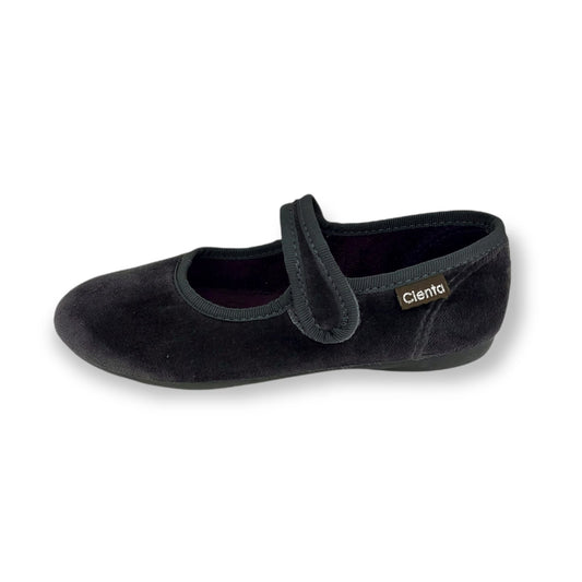 BALLERINE CIENTA IN VELLUTO GRIGIO 500075