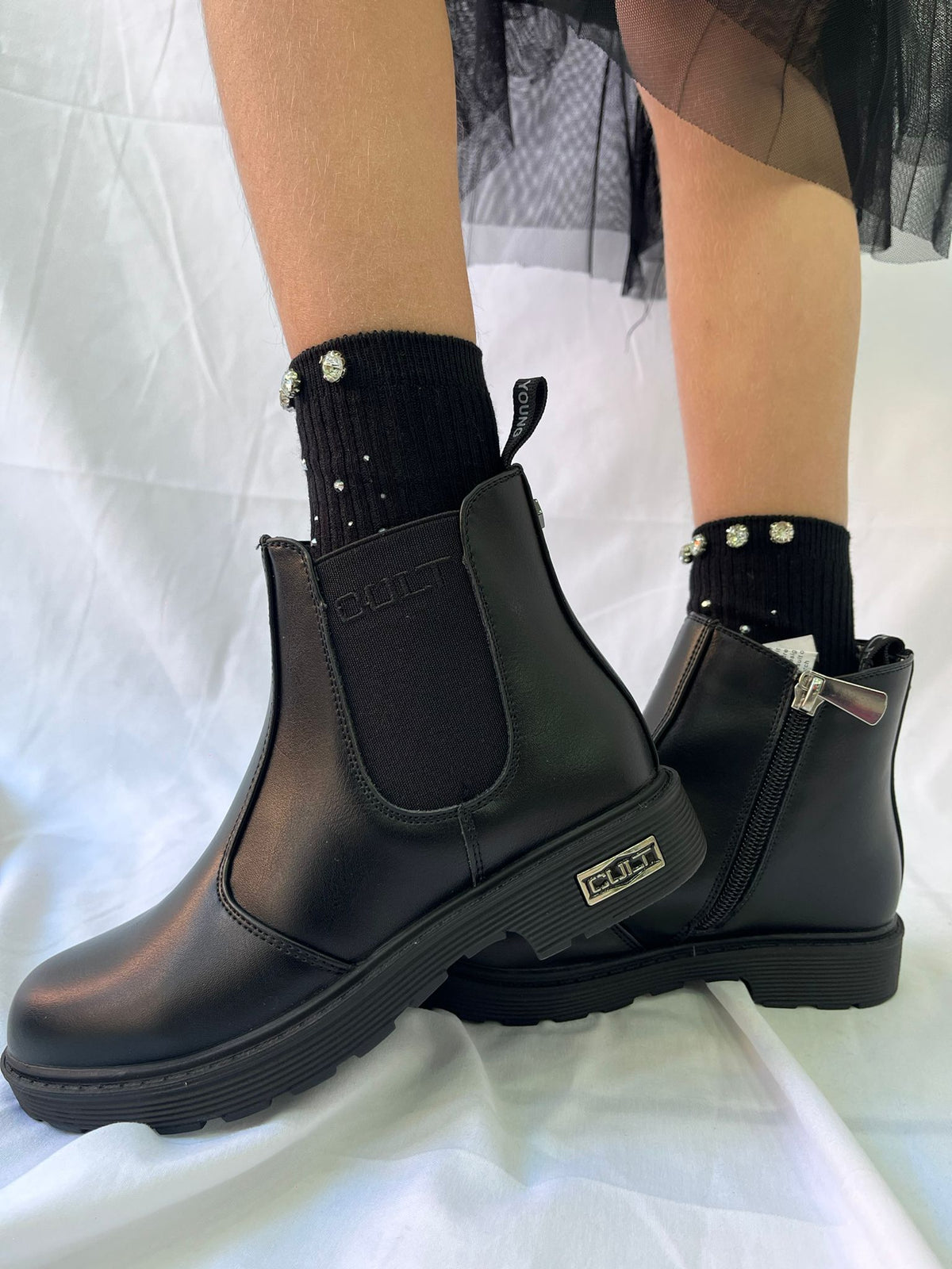 T-075 CULT stivaletto logato