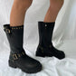 GAELLE GLS0039L COCO  stivale nero/oro