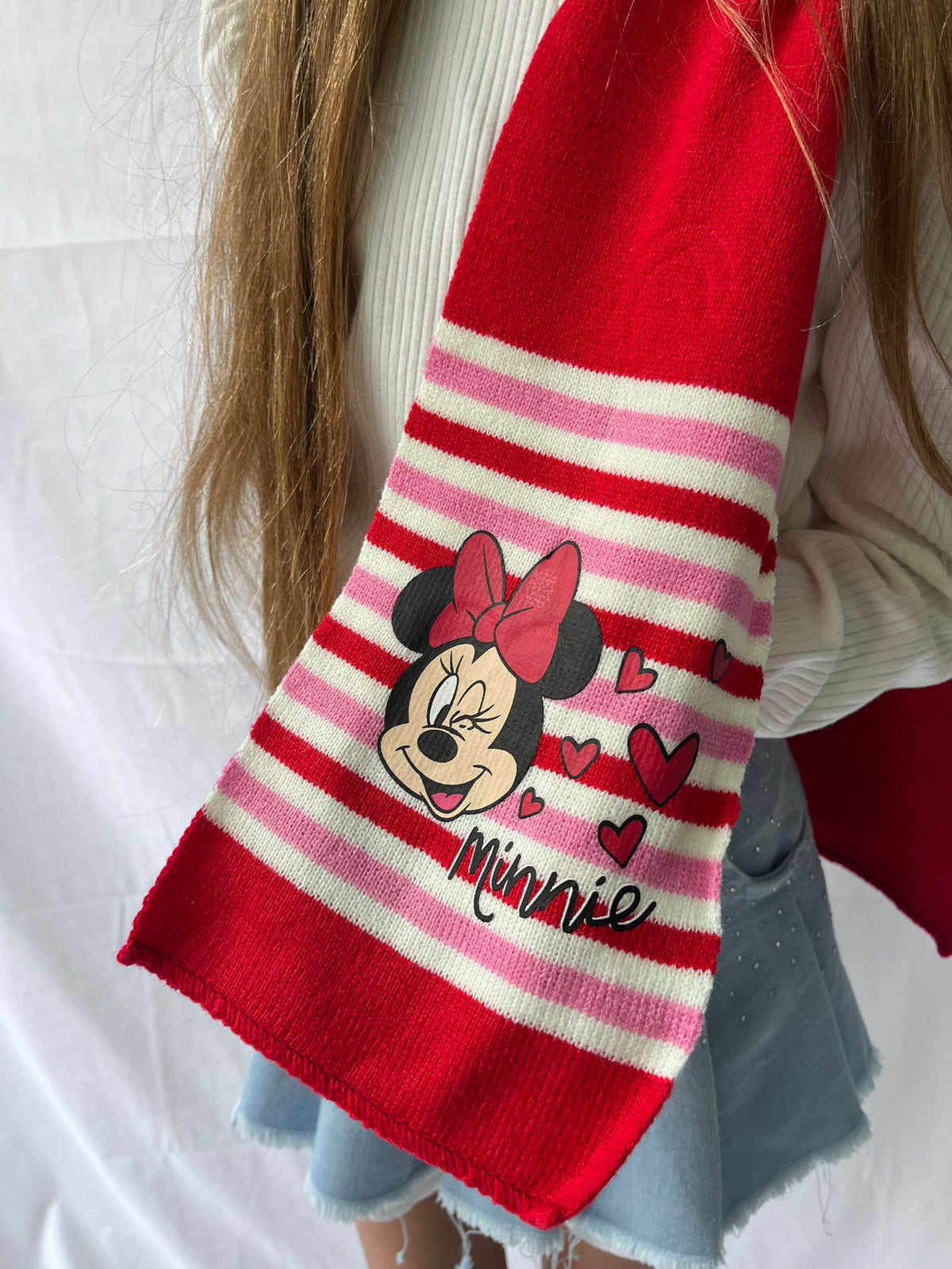 D08245 DISNEY kit cappello-guanti Minnie