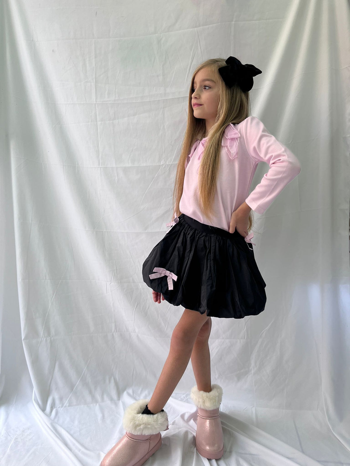 MU25304 MELANIA pelliccia rosa