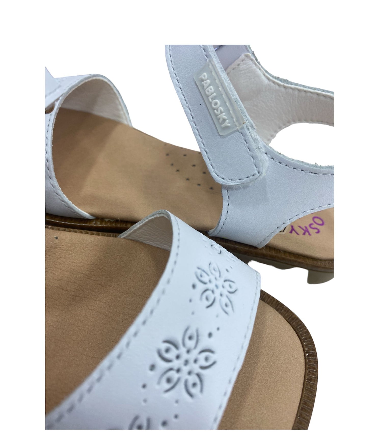 419100 pablosky sandalo bianco